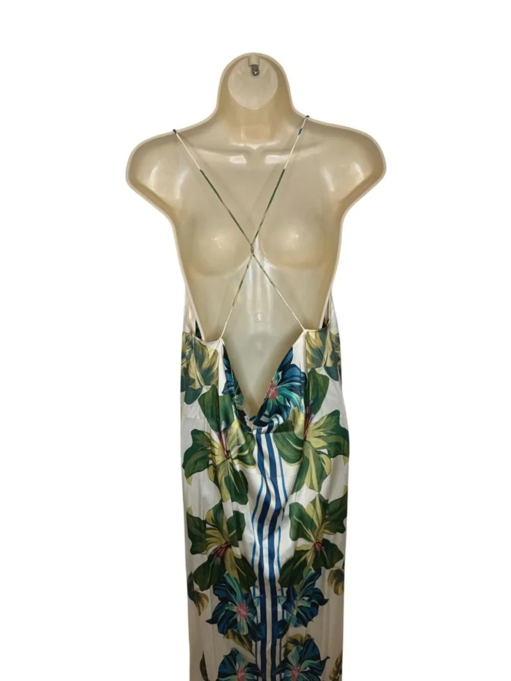 Significant Other Mariah Midi Dress Hibiscus Tile - Size 8 - Picture 4 of 9